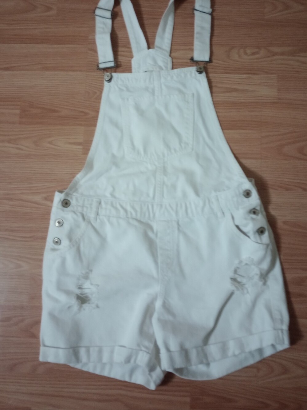 LCW JEANS women's denim white overalls jumpsuit size 40, Fits Size  Small